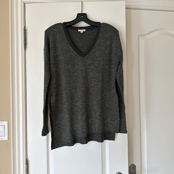 Wilfred Aritzia V Neck Sherbrooke Sweater, Size XS, Green - Picture 9 of 14